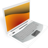 Laptop White Orange Image